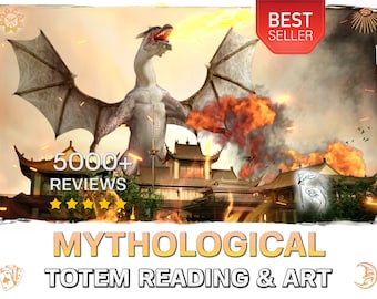 Mythical Totem Reading & Art • Your Mythological Animal Totem Tarot Reading, Spiritual Drawing, Mediumship Psychic SAME DAY