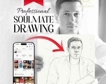 Professional Soulmate Drawing & Reading, Intuitive Emotional Portrait with Written Insight | Digital Download by Sotherys