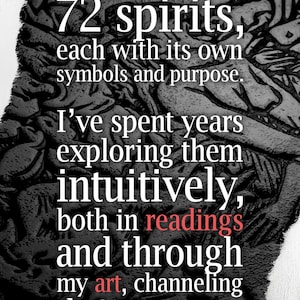 Ars Goetia Demon Portrait & Psychic Reading | Dark Art and Personalized Digital PDF Report by Sotherys image 2