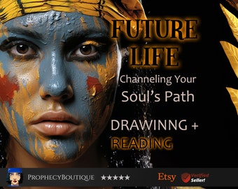 Future Life Drawing Psychic Artist - I Will Draw You in a Future Life Projection Psychic Drawing and Reading - Same Day Delivery