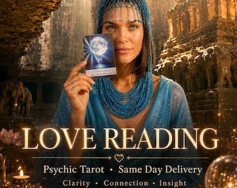 Love Reading Tarot | Psychic Relationship Clarity | Same Day Personalized PDF + Tarot Spread Photo