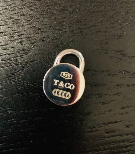 Tiffany & Co Round Pad Lock Charm W/ Push Spring - Etsy