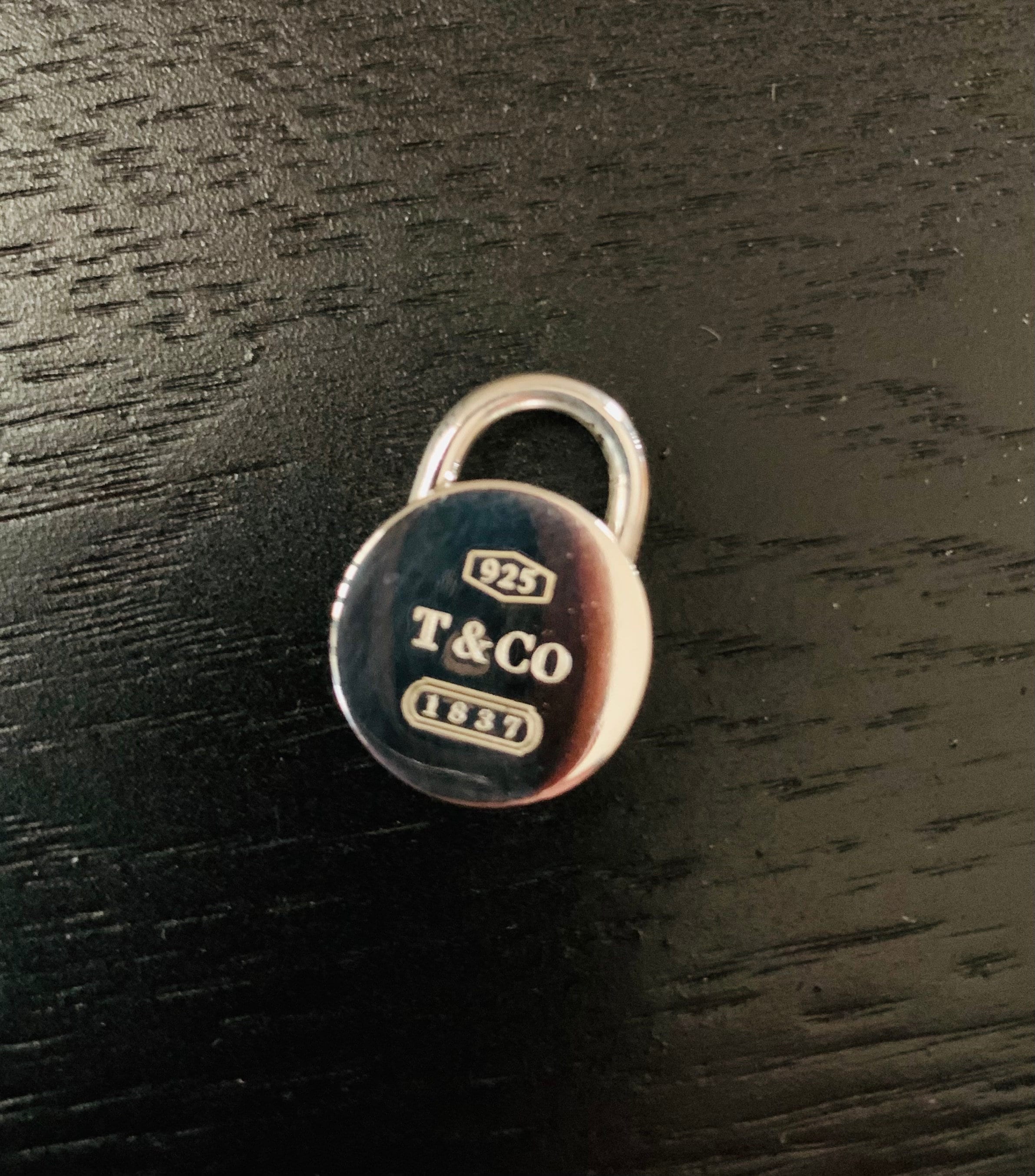 Tiffany & Co Round Pad Lock Charm W/ Push Spring - Etsy