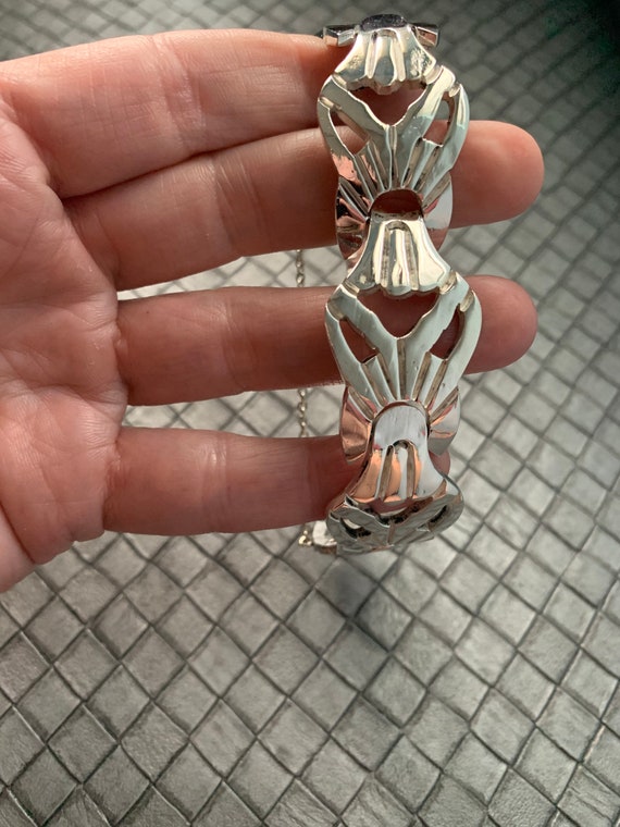 Sterling Silver bracelet, 7" - image 3