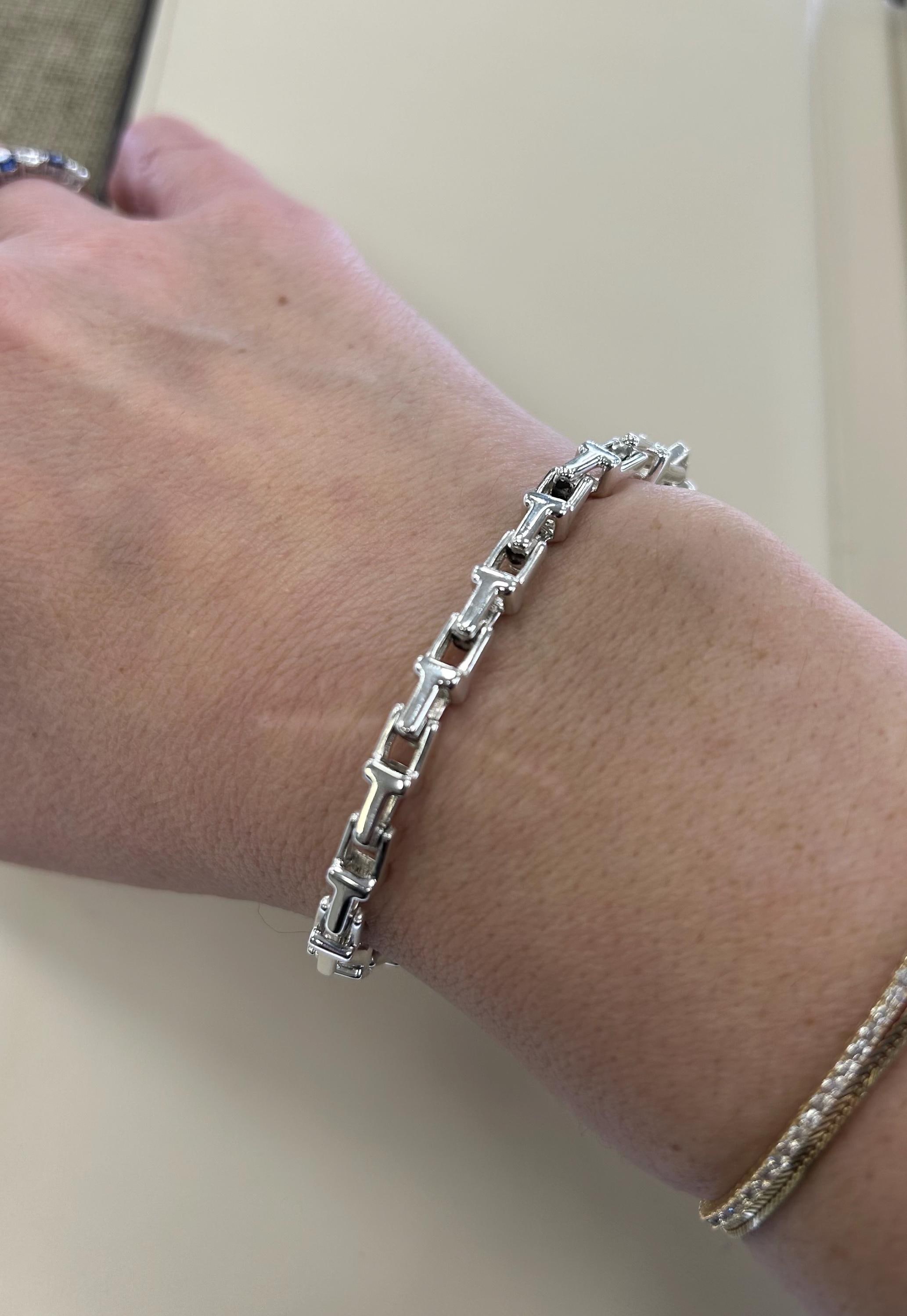 Tiffany & Co T Link Bracelet. 7