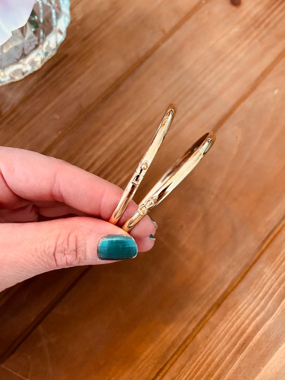 2 Sterling Silver - gold plated - stackable bangl… - image 6