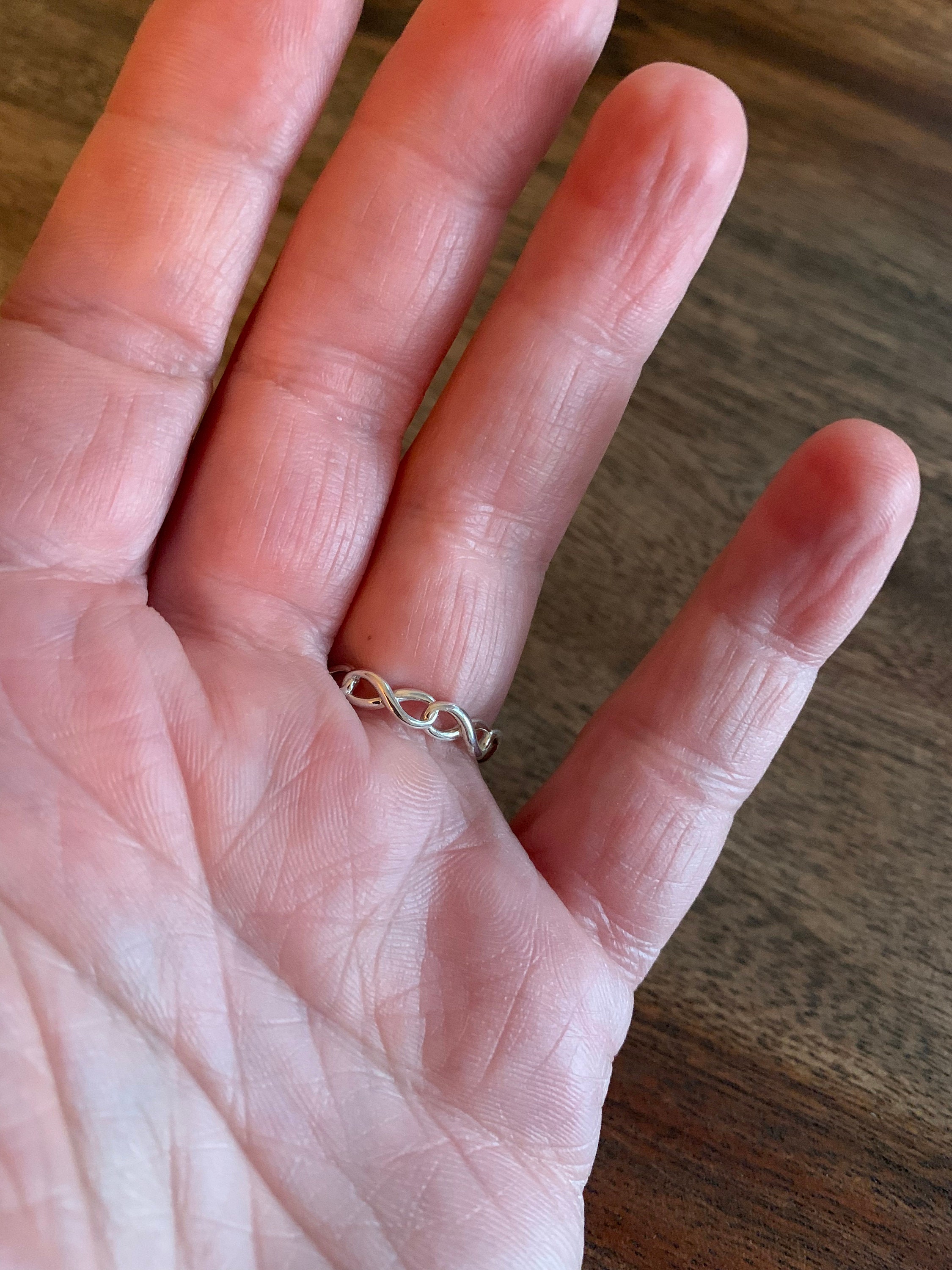 Tiffany & Co Silver Infinity Ring - Etsy Tiffany & Co Silver Infinity Ring - Etsy