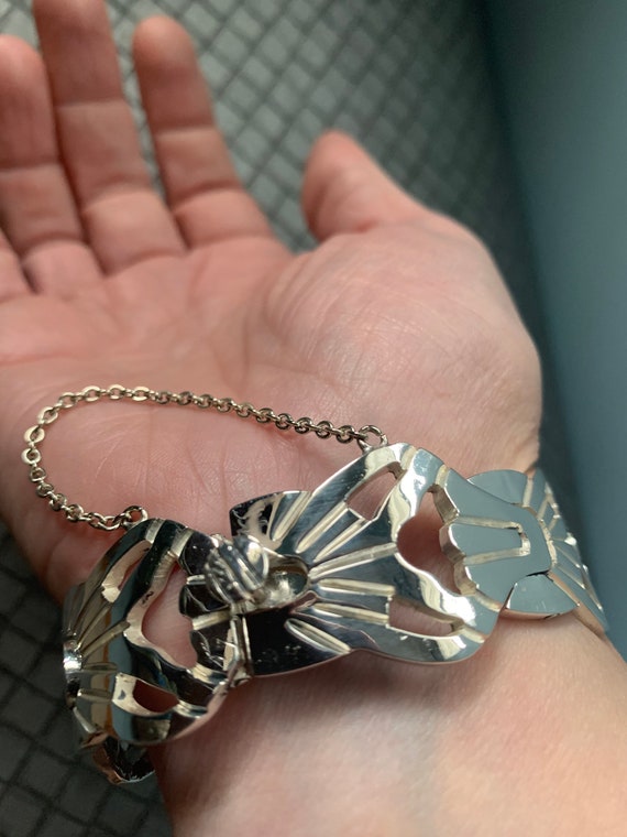 Sterling Silver bracelet, 7" - image 4