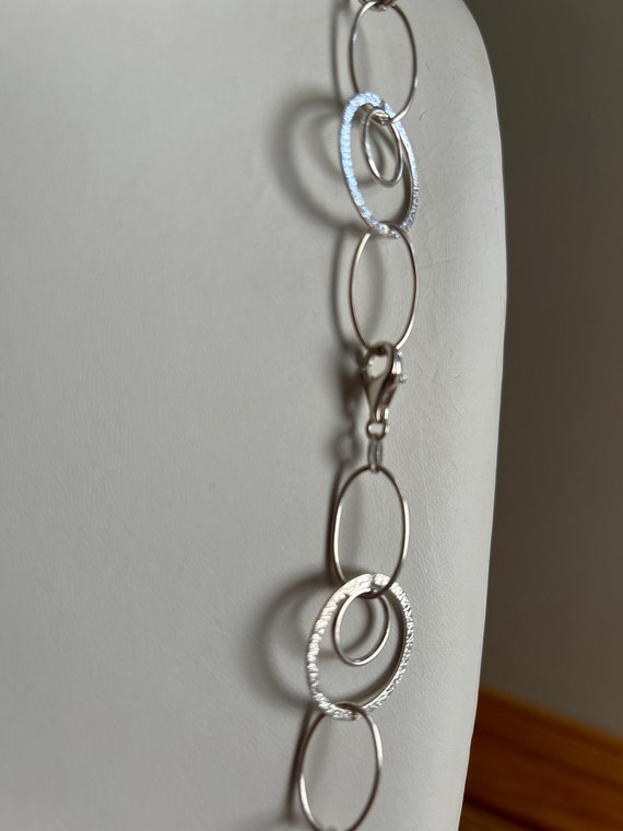 36" sterling silver open link chain - image 3