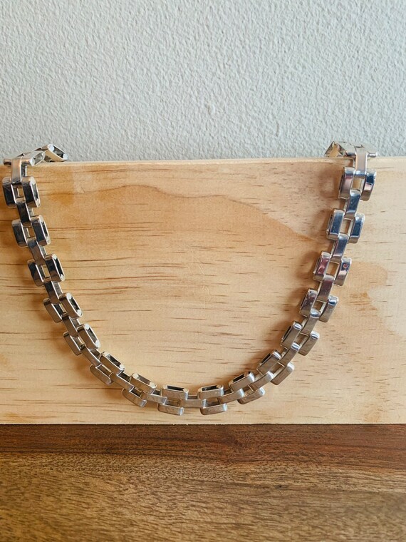 Sterling silver panther chain Gem
