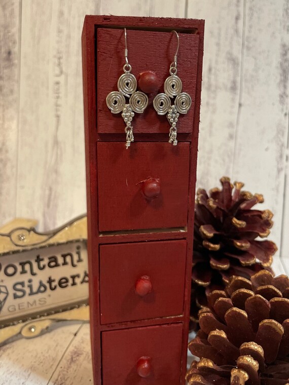 Infinity Sterling Silver Dangle Hanging Earrings - image 2