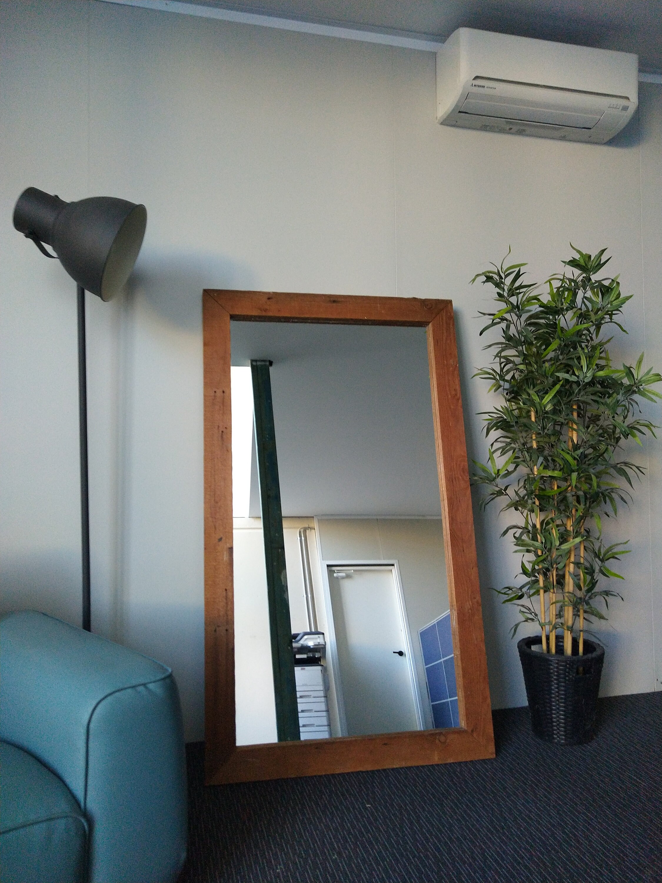 Large Rustic Timber Mirror Etsy