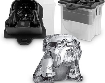 Bulldog Ice Whiskey Bar Ice Making Mold,Cartoon Dog Ice tray ice cube food grade mold