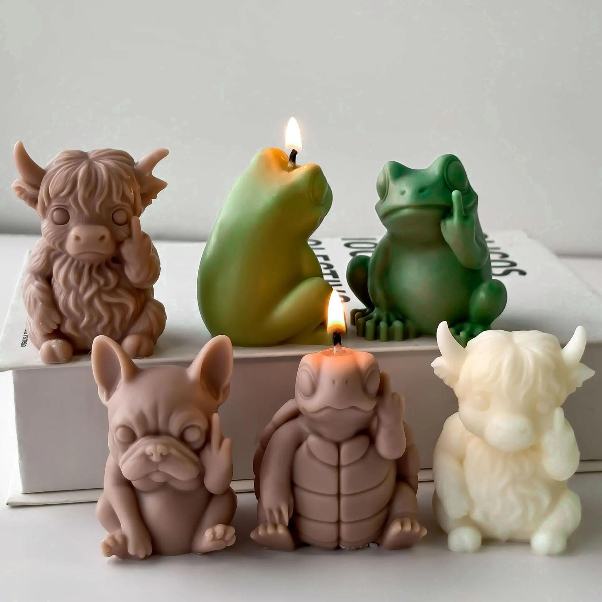 カエル燭台 カエルキャンドル - Etsy 日本