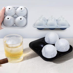 Molde de silicona para máquina de hacer hielo en forma de hockey sobre tenis, molde para hacer hielo en forma de caja de hielo, molde para hacer cubitos de hielo en forma de rejilla para whisky