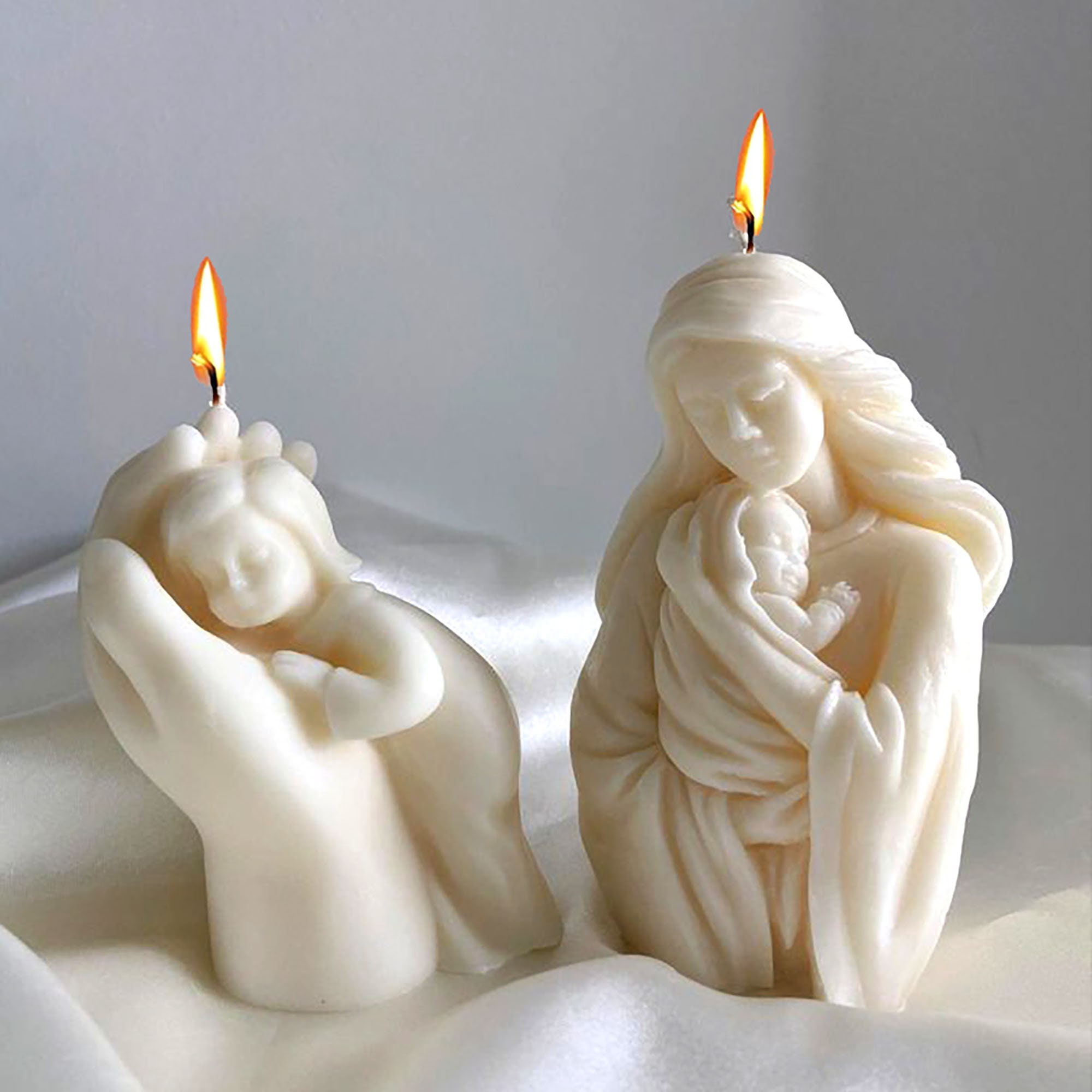 Custom Scents & Colors - Sitting Lady Candle - Shaped Candle