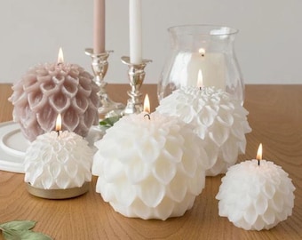 Blue Lotus Flower Ball Candle Silicone Mold: DIY Aromatherapy Candle Making