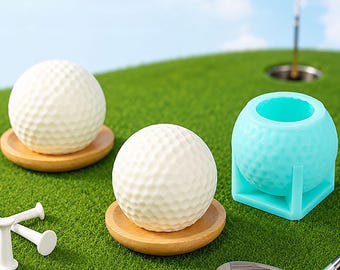 3D Golf Ball Chocolate Ice Cream Silicone Mold,for Golf-Themed Parties, Gifts for Golfers