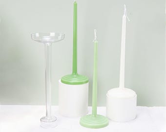 Long Rod Round Large Base Spiked Rod Wax Acrylic Mold Diy Candle Aromatherapy Candle Plastic Mold