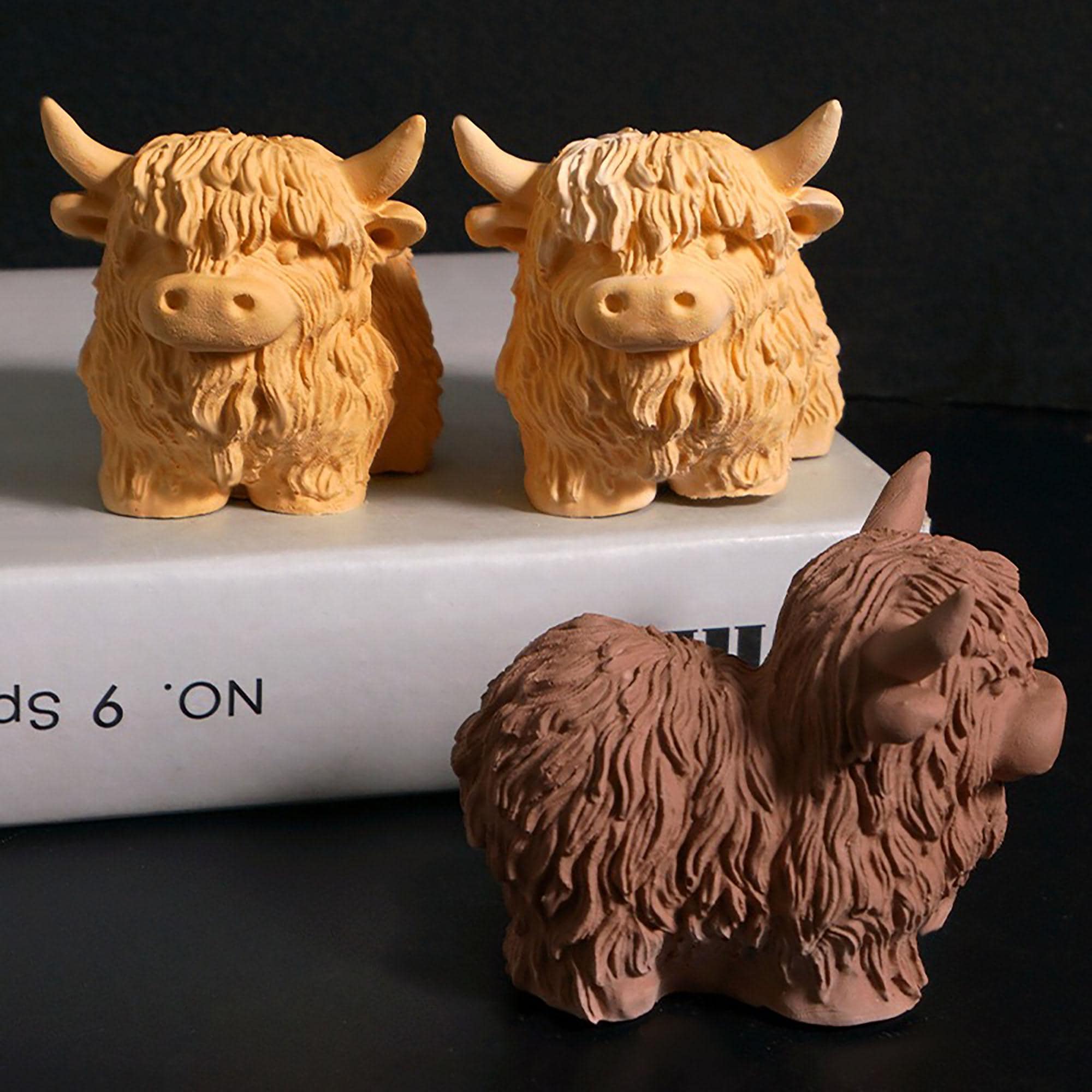 Silikonform Hochlandrind – 3D-Form Für Schokolade, Kerzen, Seife, Backen & Basteln