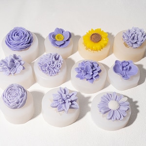 Carnation Rose Flower Candle Silicone Mold,diy Sunflower Jasmine Aromatherapy Flower Plaster Mold