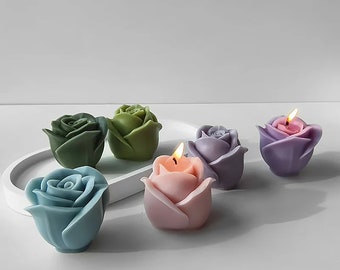 thumbnail image 2 of 2 Pack Rose & Succulent Silicone Molds For Candle Making & Home Decor 2 of 9