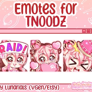 Custom Twitch Emote Commissions | Sticker Packs for Twitch, Youtube and Discord | Cute Chibi Anime Style Emojis