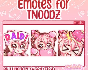 Custom Chibi Anime Twitch Emotes | Streaming Emojis