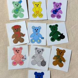 TS Eras Inspired Teddy Bear Vinyl Sticker Pack