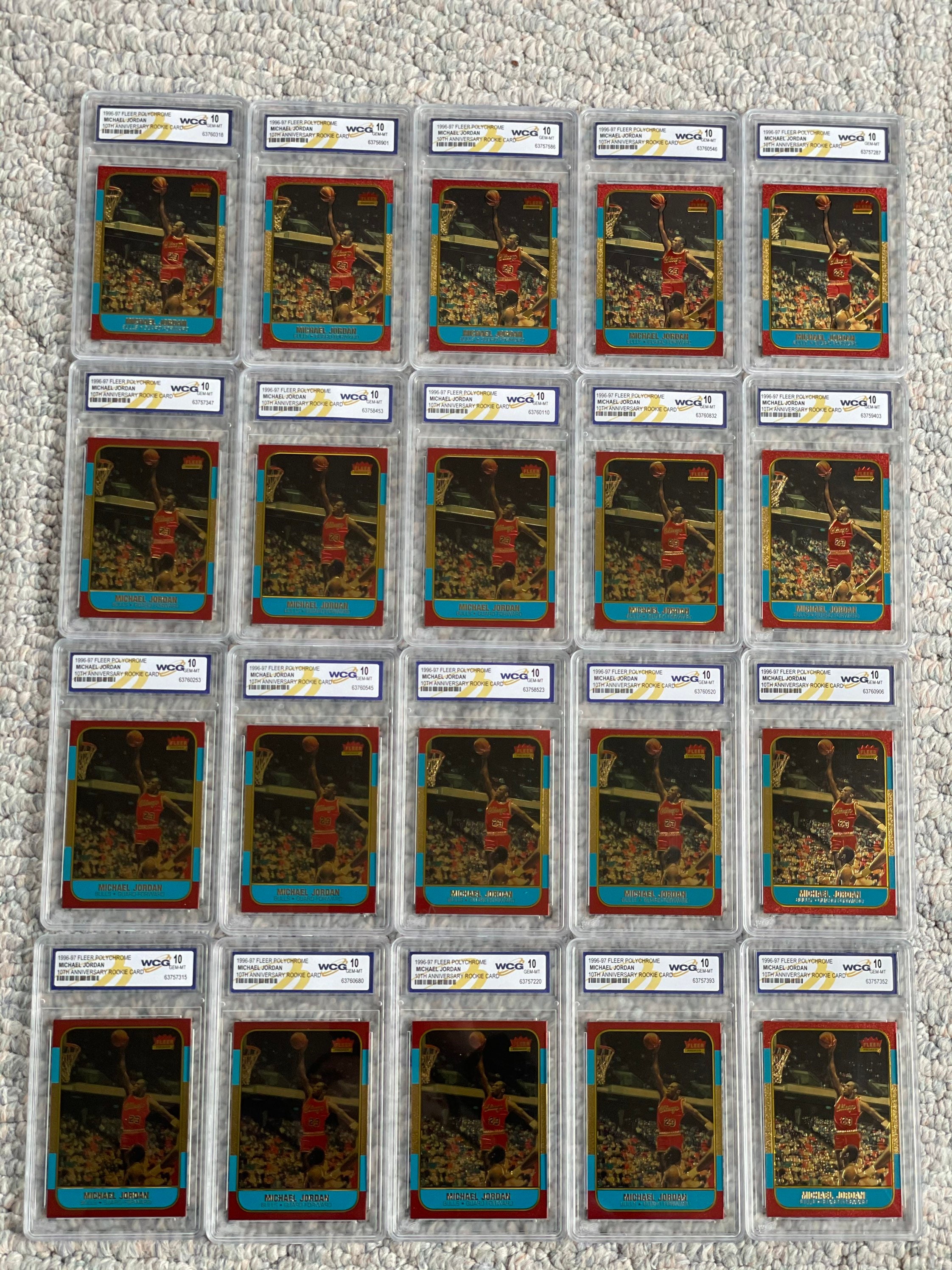 Michael Jordan 1996-97 Fleer Decade of Excellence RC PSA 10? WCG