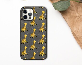 Confident Giraffe Biodegradable Phone Case Environmentally Friendly