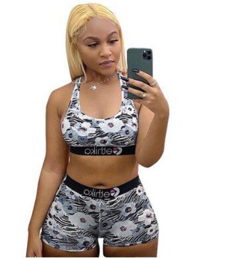 Ethika shorts set womens shorts set active wear work out gear Etsy