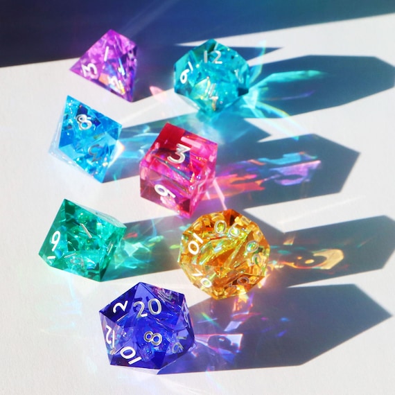 Lot De 10 Dés Polyédriques D20 À 20 Faces Pour Jeu De Table Dnd Rpg Mtg