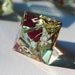 Victorian Tearoom - floral handmade resin sharp edge dnd dice set with real flowers for DnD, D&D, Dungeons and Dragons, RPG dice 