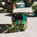 Sublime Blight - green and black smoke handmade resin sharp edge dnd dice set for DnD, D&D, Dungeons and Dragons, RPG dice 