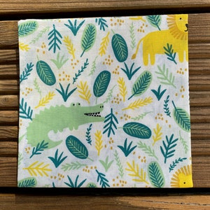 Serviette de table doublée en tissu motif enfant image 4