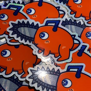 Pochita Holo Sticker CSM