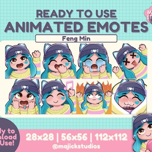 Animated Feng Min Emotes | Twitch Emotes