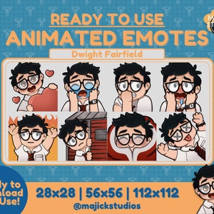 | animée d’émoticônes de Dwight Fairfield Émoticônes Twitch