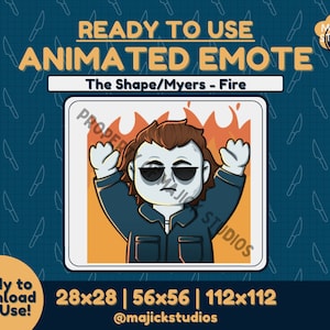 | animées Myers/Shape Emotes Feu