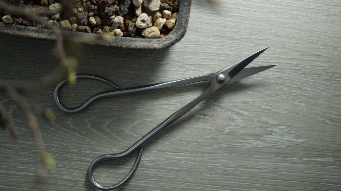 Premium Bonsai Scissors Very Sharp Ergonomic Shape Pruning Etsy