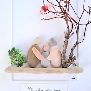 Aanpasbaar familieportretschilderij, uniek, verfijnd en elegant cadeau voor familie