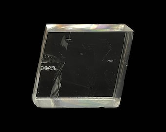 Polished Clear* Optical Calcite Crystal Natural Iceland Spar Mineral Specimen