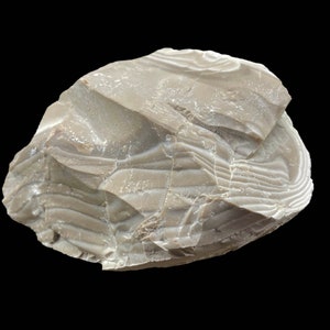 Natural Flint Stone Crystal Banded Striped Rough Stone Specimen