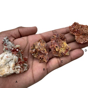 Natural Vanadinite Crystal Druzy Stone Raw