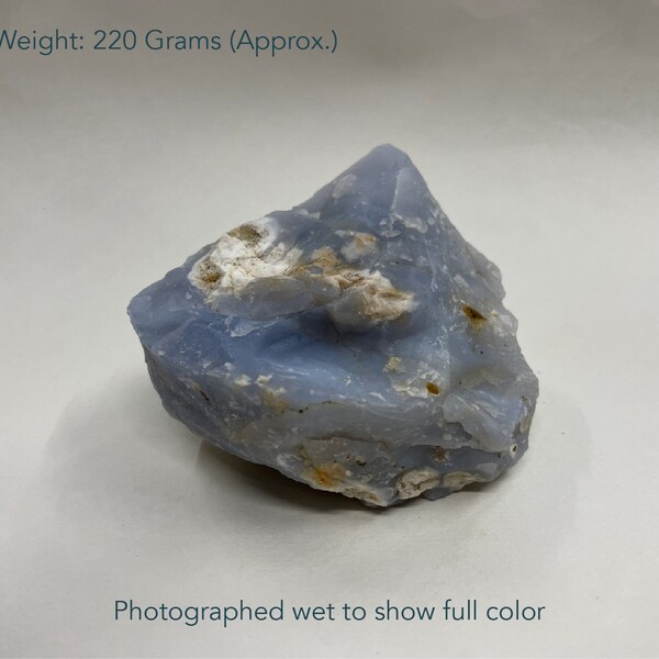 Blue Chalcedony Blue chrysoprase Mineral Specimen, Raw Chalcedony, Natural Rough, Healing Crystal