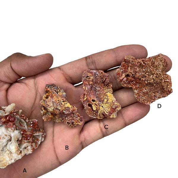 Natural Vanadinite Crystal Druzy Stone Raw