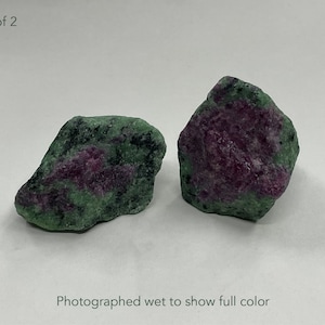 Ruby Zoisite Crystal Anyolite Mineral Specimen Natural Raw Healing Crystal