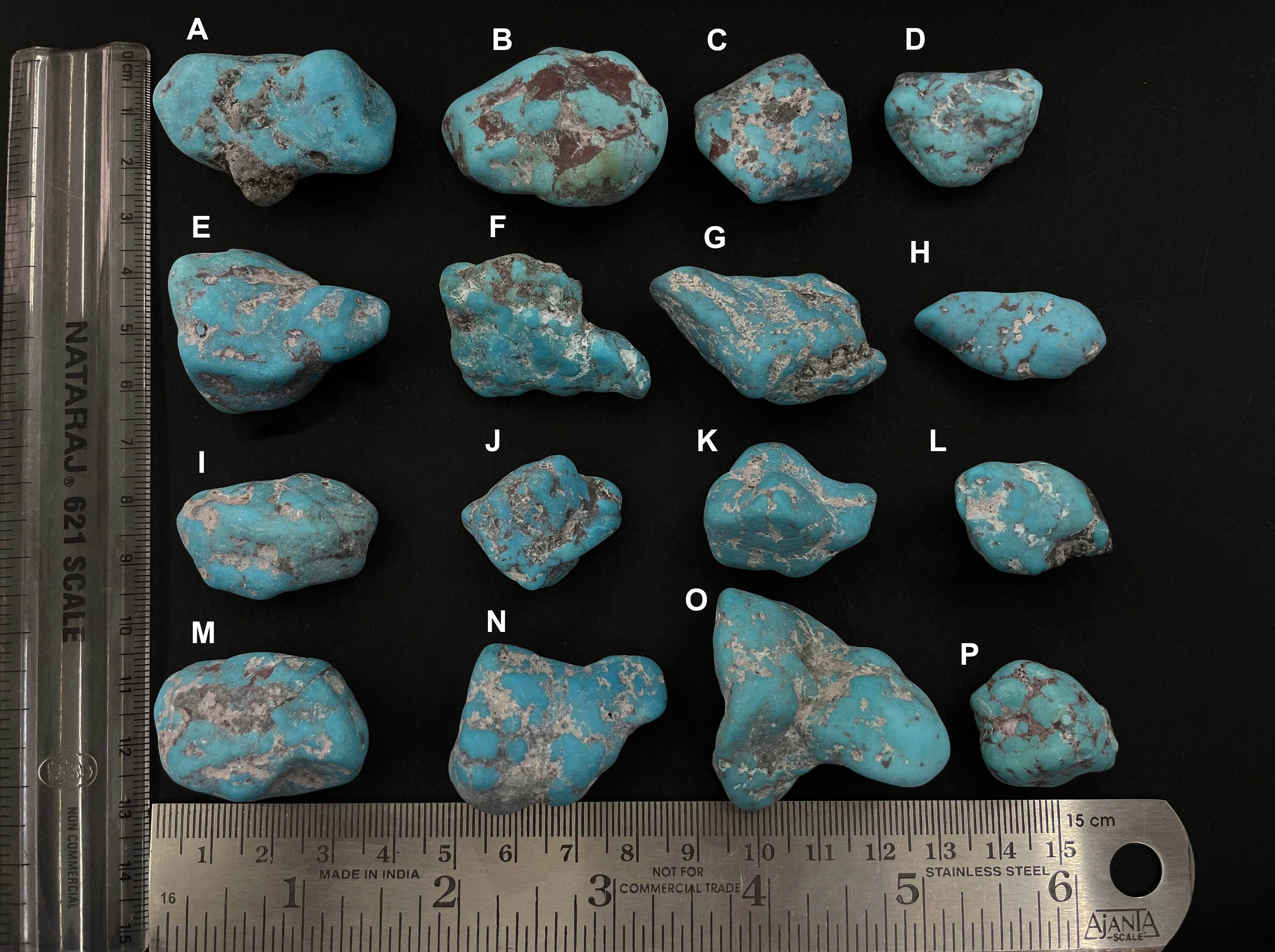 Natural Tumbled Turquoise Stone, Raw Blue Loose Tumble