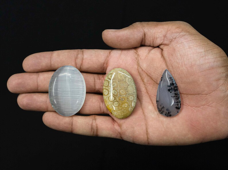 Natural Diopside Zoisite Milky Quartz Angelite Dendrite Selenite Fossil Coral